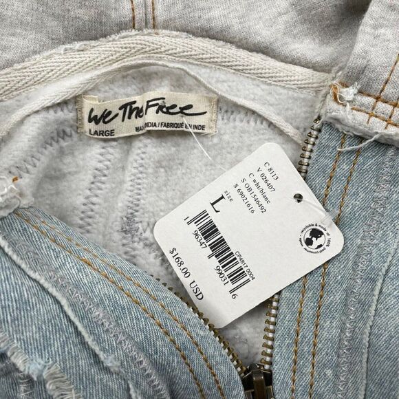 Free People Santa Fe Patchwork Sleeveless Hoodie NEW - Picture 6 of 11